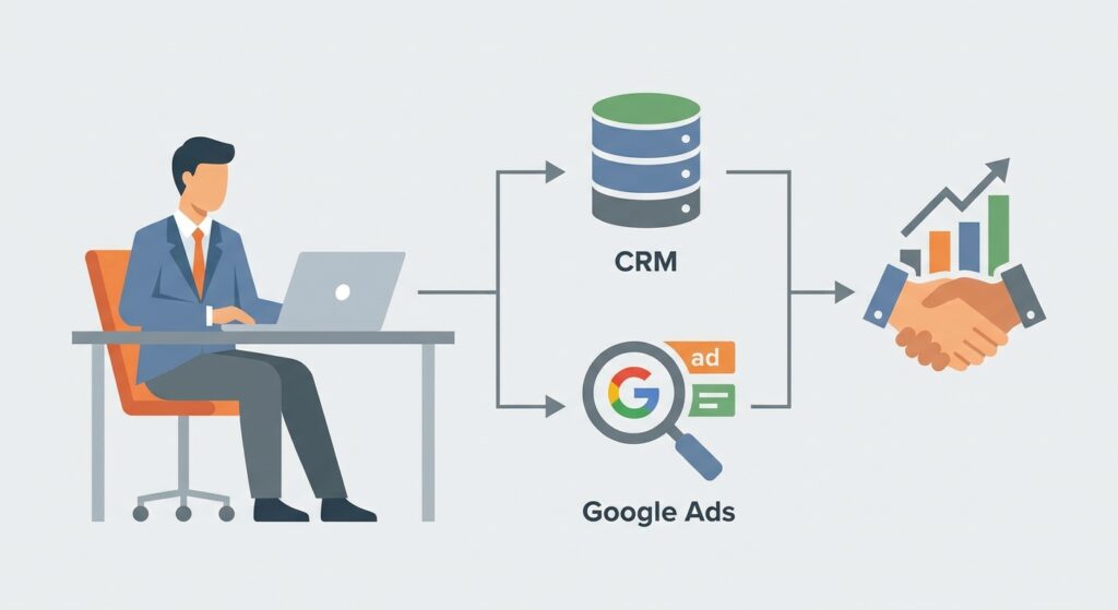 How to integrate a CRM with Google Ads for B2B sales teams